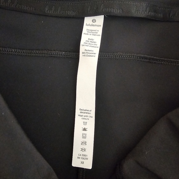 Lululemon On The Move Pant Black Tapered Slim Fit Size 2 - Picture 8 of 15